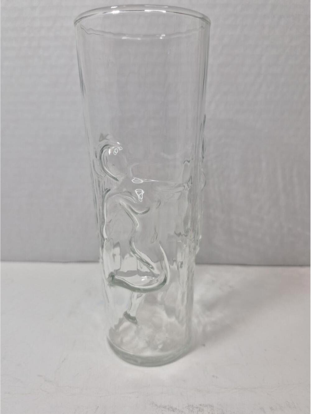 Vintage Libbey MCM La Femme Nude Woman High Ball Tumbler Glasse/ Vase A617